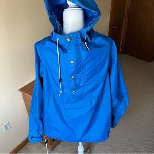 Vintage Made in USA REI Blue Rain Jacket Sz L